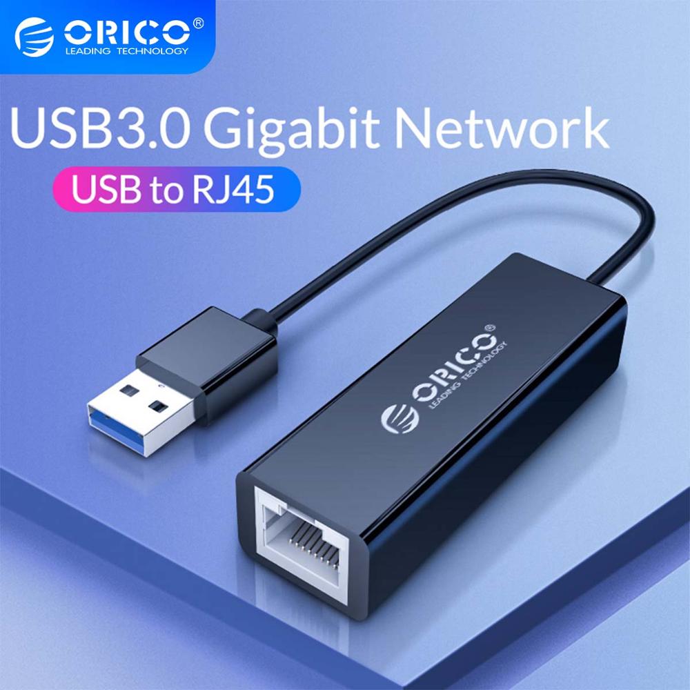 Orico Lan Netwerkkaart Usb 3.0 2.0 Gigabit Ethernet Adapter Usb Naar RJ45 10M/100/1000M voor Windows 10 8 8.1 7 Xp Mac Os