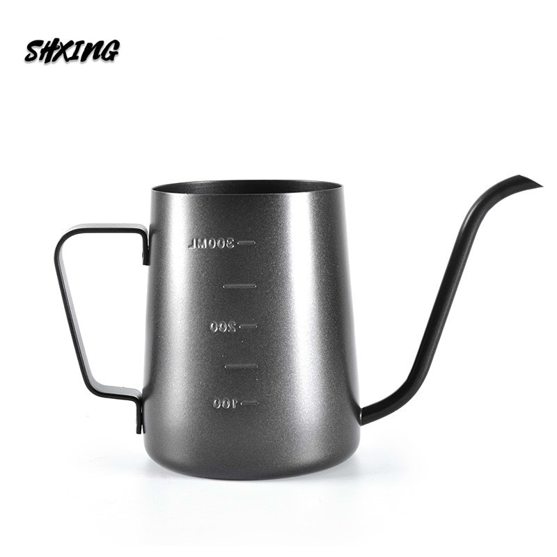 Jarro de água café pote mão casa aço inoxidável 304 boca muito fina pote mini boca longa gotejamento pote utensílios de café