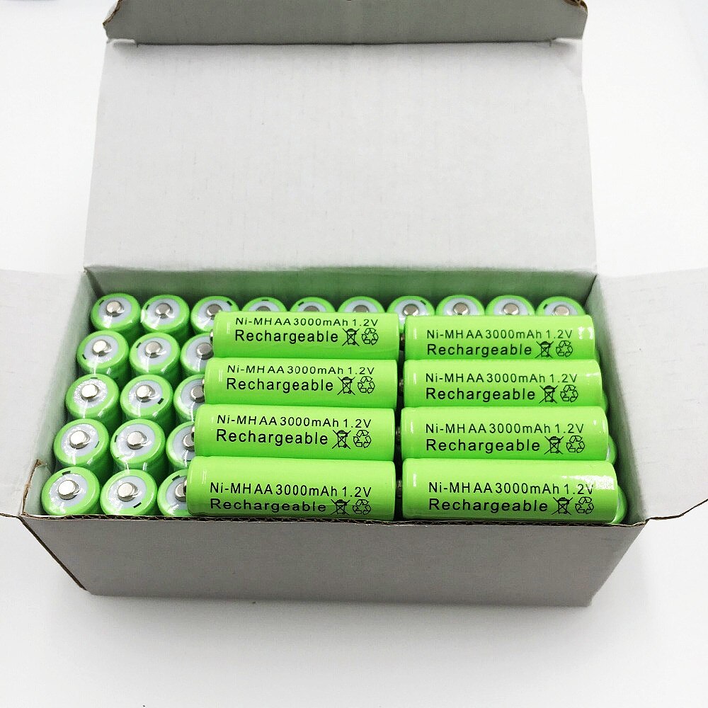 4 ~ 20 PCS 1,2V 3000 mAh NI MH AA Pre-cargado bateras recargables NI-MH recargable AA batera para juguetes micrfono de la cmara