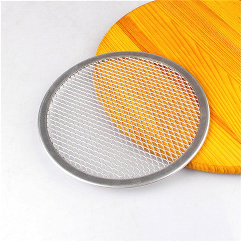 Pizza Stones Net Seamless Pizza Thin Baking Cookies Pan Aluminum Mesh Baking Tray Kitchen Baking Tools 7/8/9/10/11/12 Inches