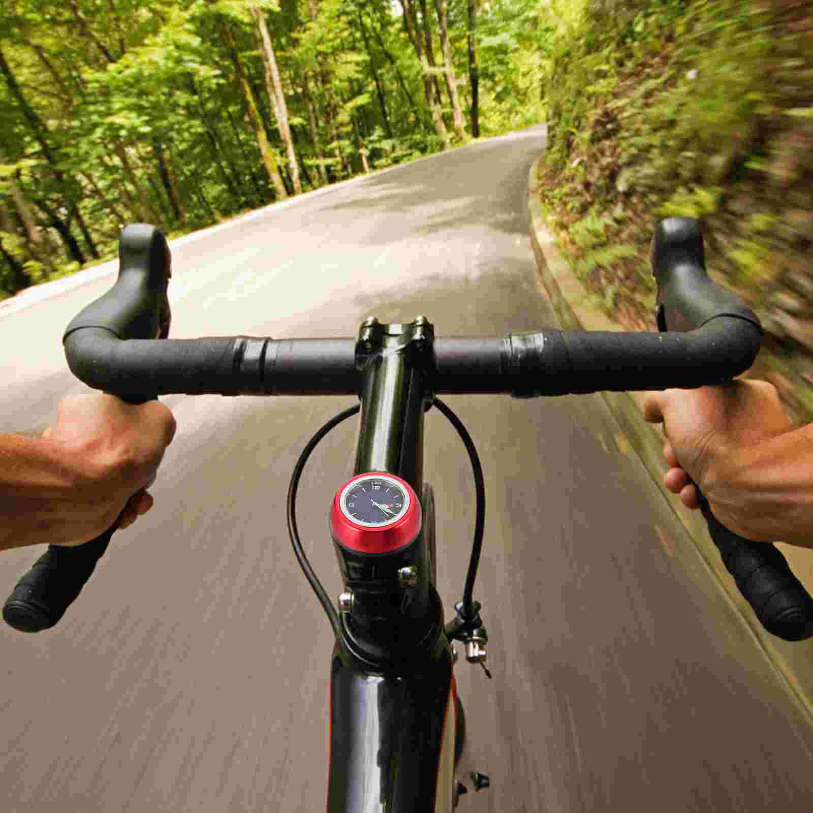 Bike Headset Stem Watch Road Bike Clock Cycling Head Parts Timepiece Bike Supply