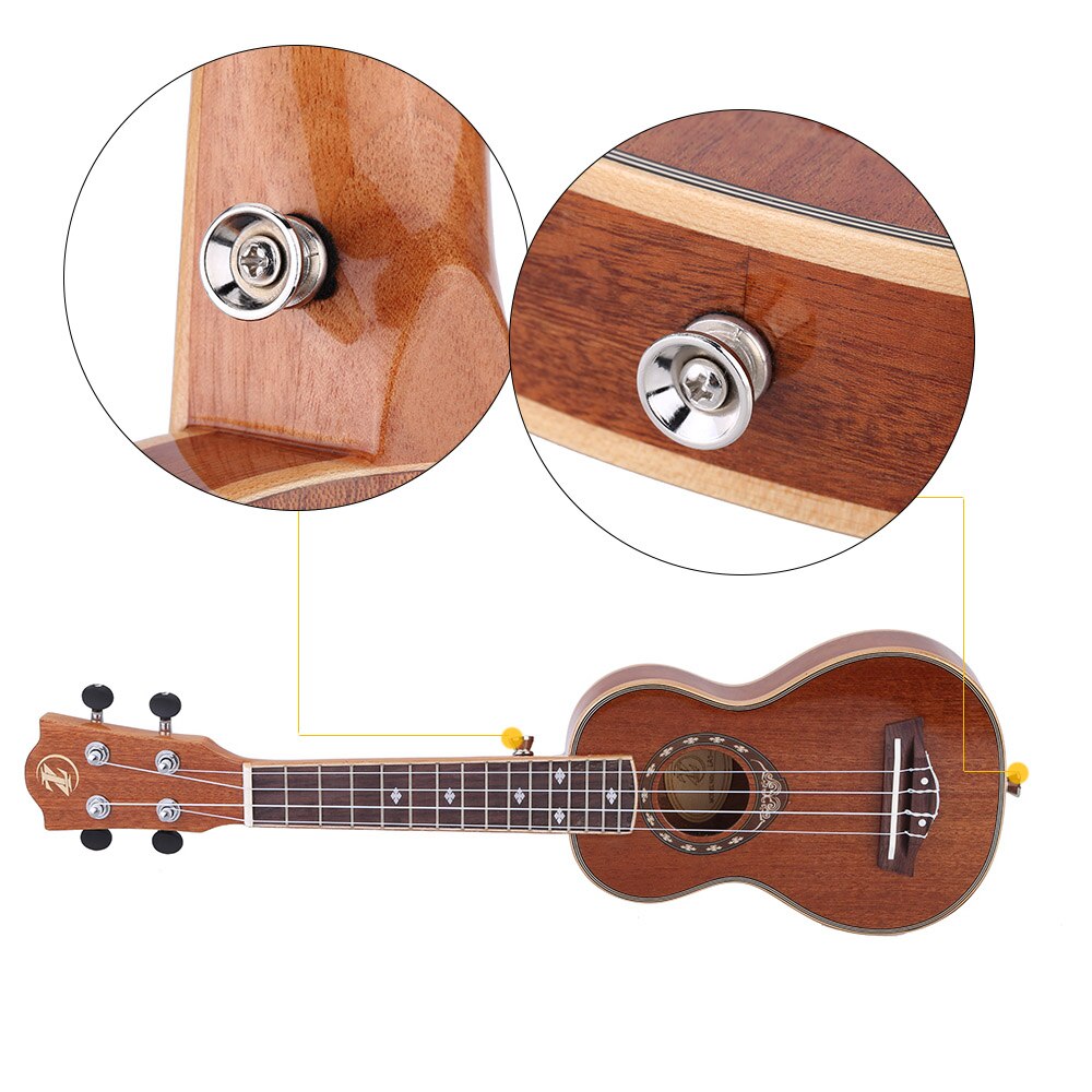 21 &quot;Ukulele 42Mm Slanke Sopraan Ukelele Sapele Lichaam Met Mahonie Toets