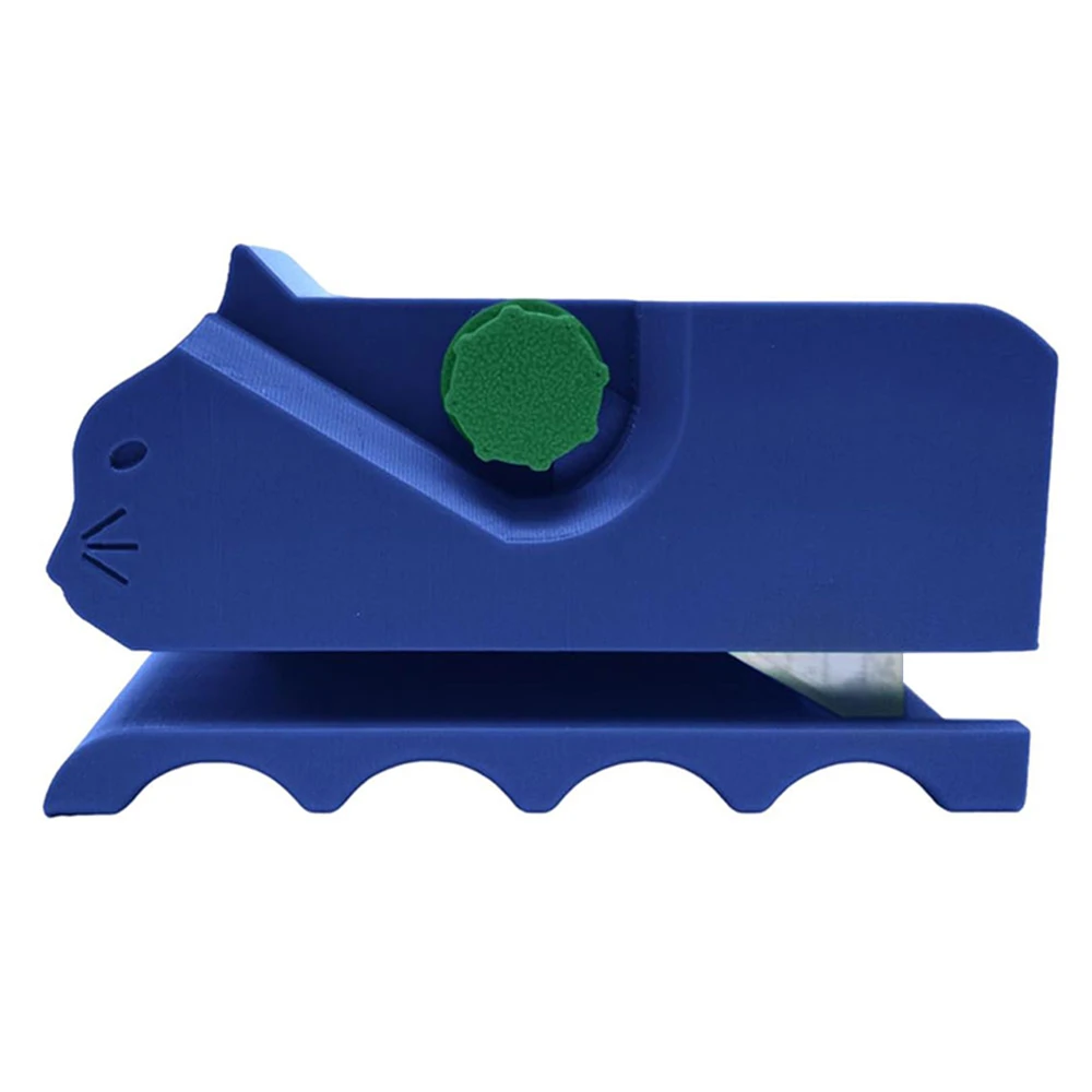 Herramientas de corte de mano, cortador de cartón para rascadores de gatos, cortador de cartón bonito y , cortador de tablero de tarjetas impreso 3D portátil: Azul