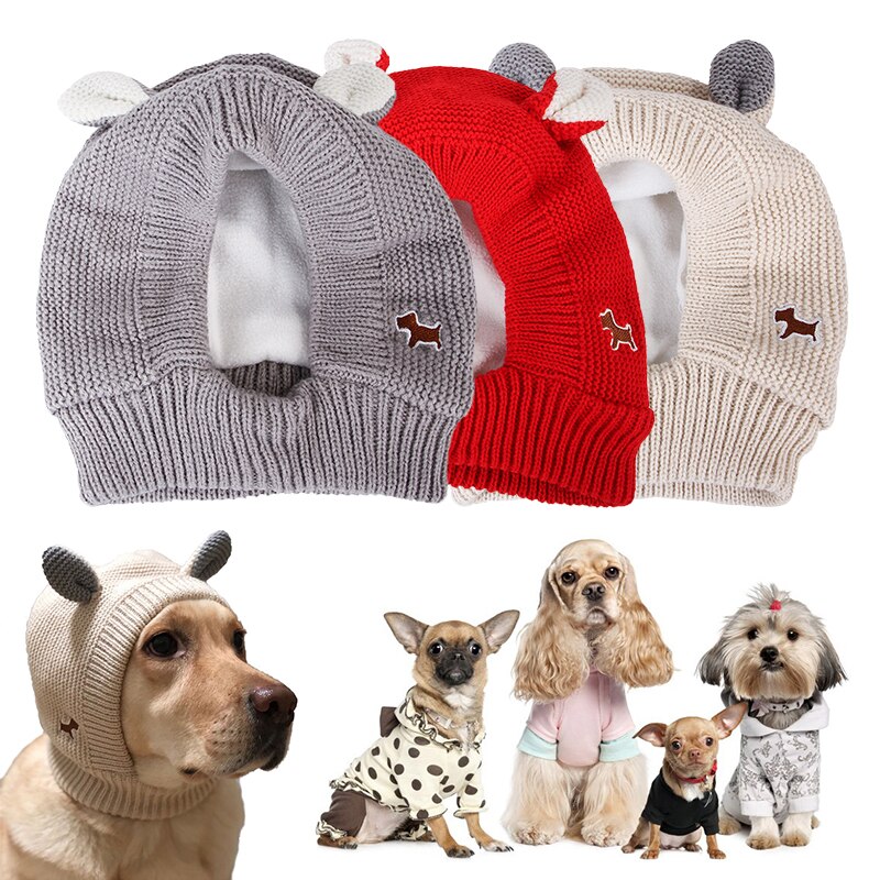 Mascota perro gato gorros abrigados de invierno sombrero para mascotas lindo gorros para perros divertido disfraz Cosplay Chihuahua mascota Cap accesorios de Navidad
