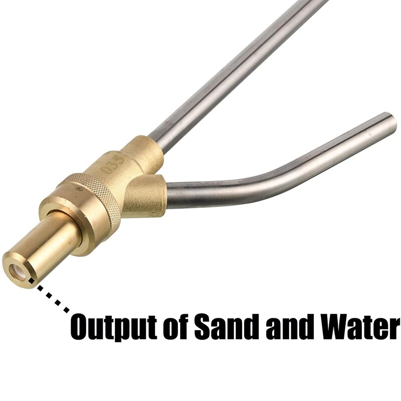 Detail 5000 psi sandblæser højtryksrenser sand vådblæsning blaster-kit til karcher 1 sæt