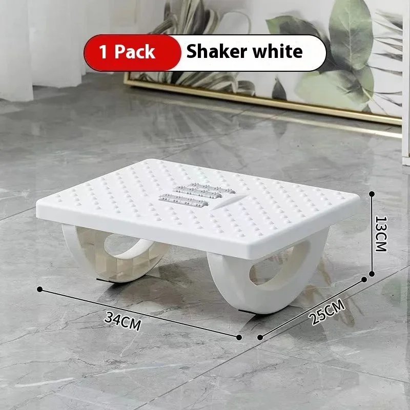 Draagbaarheid Voetsteun onder bureau Voetsteun Ergonomische voetenbank met massagerollen Voetsteun voor thuiskantoor Werk Snel: WHITE