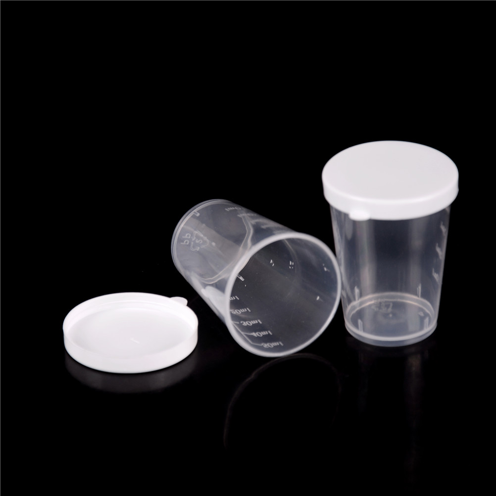 Vasos de plástico para medir líquidos, contenedor transparente de PP, suministros de herramientas de cocina, 10 piezas, 20MML/30ml/50ml