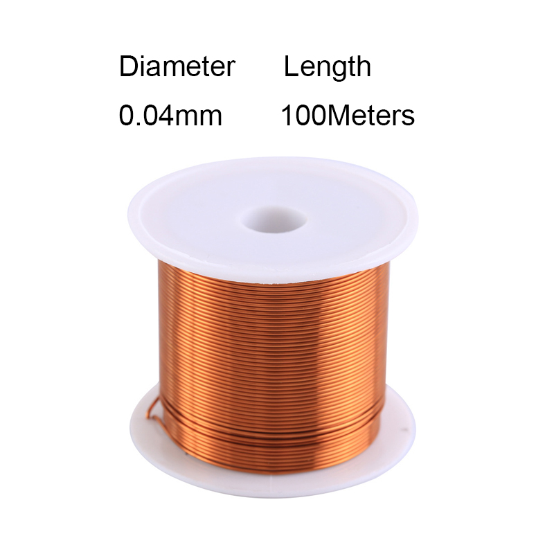 1 coils copper wire 0.04-0.31mm cable copper wire electromagnetic wire enameled copper winding wire copper paint wire10-100meter: WHITE