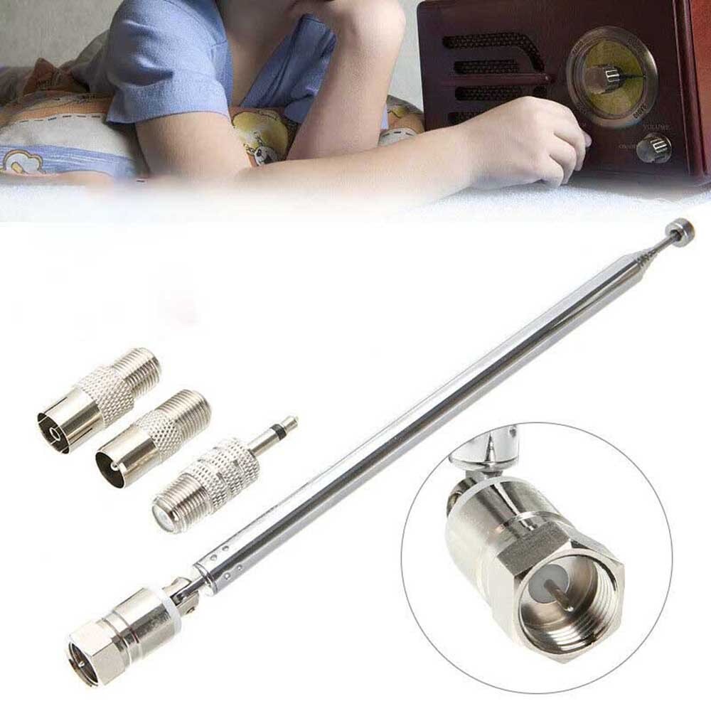 Telescopic DAB FM Radio Aerial W 3 Adapter HiFi AV Receiver Mini System Tivoli Audio Receiver 75 Ohm