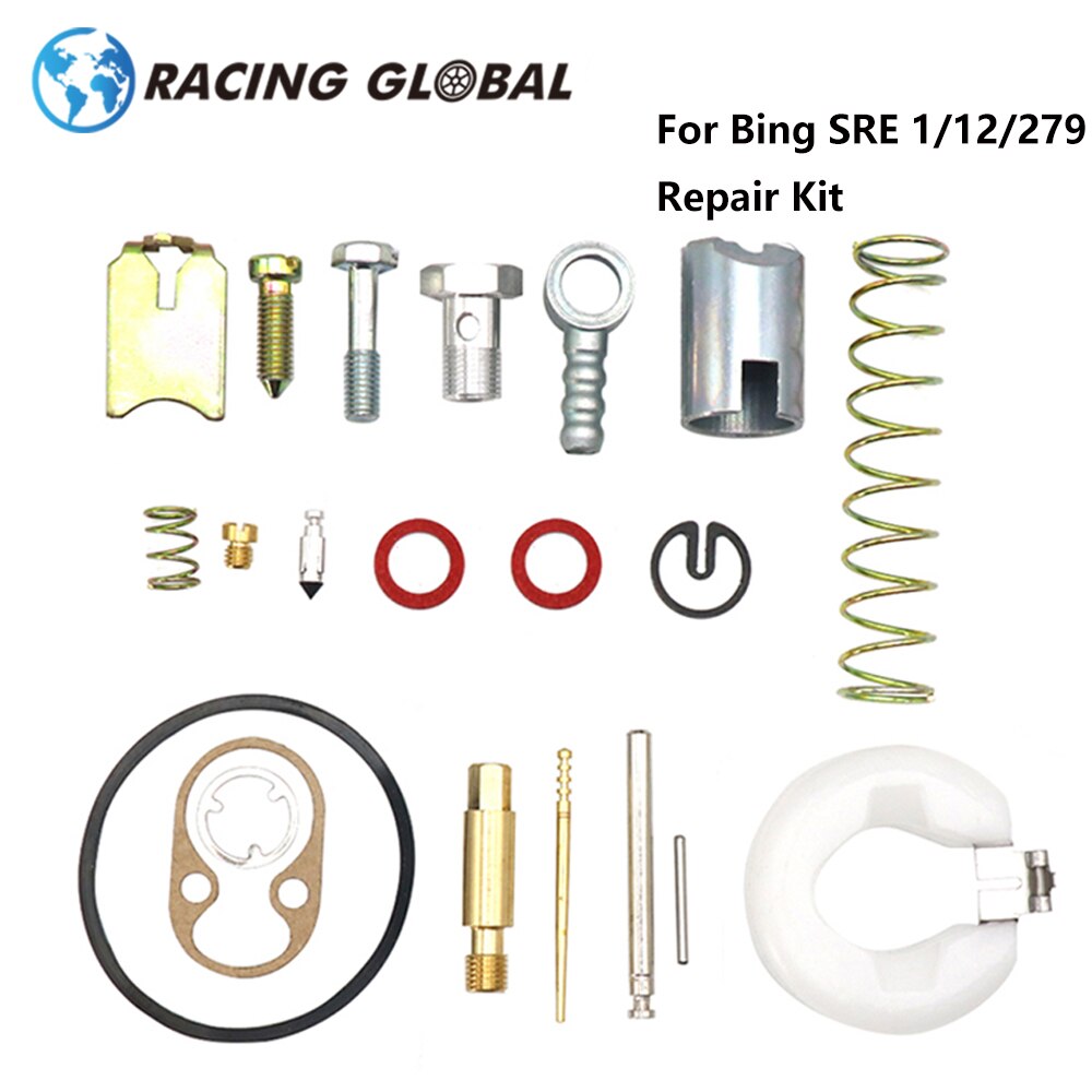 Alcon - 12mm puch karburator reparationssæt til bing sre 1/12/279 motorcykel reservedele jetfly carb genopbygge værktøj pakningssæt