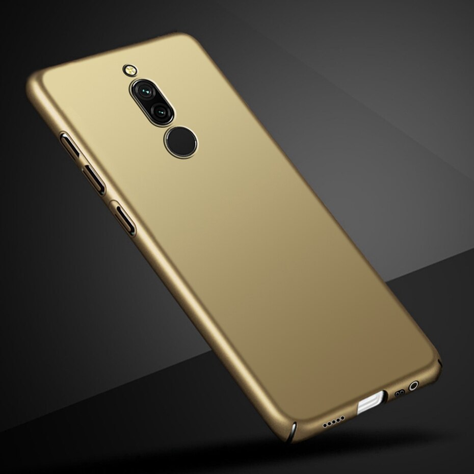 Dla ochraniacz Xiaomi Redmi 8 skrzynki pokrywa ultra cienki cienki twardy obudowa na telefon na zderzak Xiaomi Redmi8 Xiomi Redmi 8 Fundas: złoto