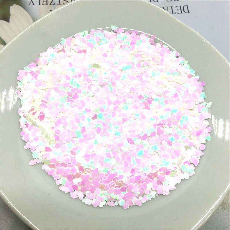 3mm Ultradunne Eo-Vriendelijke Cloud Vorm Nagels Glinsterende Pailletten Voor Nail Art Decoratie Body Art Schilderen Nail DIY decoratie 10g: AB White 10g