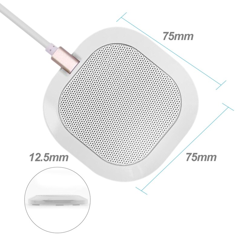 Conference Microphone USB Microphone Omni-Directional Boundary Capacitor Plug-And-Play USB Pc Microphone