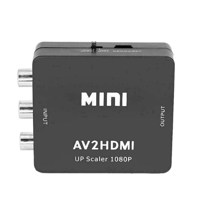 Rca naar hdmi converter, av naar hdmi composiet av cvbs videoadapter 720p 1080p voor wii, nes snes ondersteunt 4k