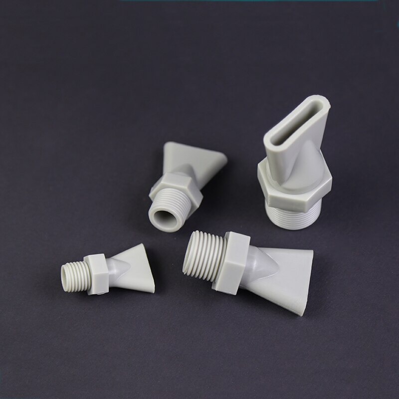 (10pcs/lot)1/4" 3/8" 1/2" 3/4" BSPT , PP Material Flat Wind Jet Air Nozzles, Flat fan spray nozzle plastic water gas spraying