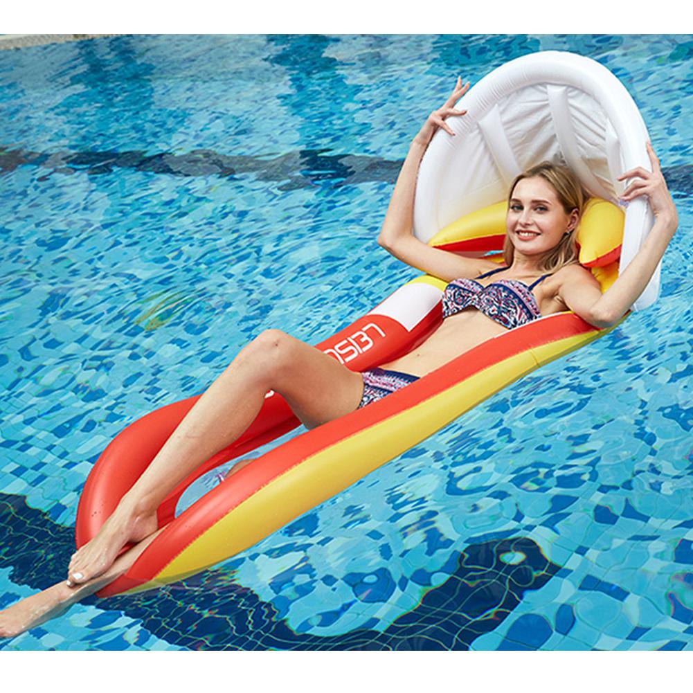 160*90 cm Sommer Wasser Sport Hängematte Aufblasbare Strand Liege Rückenlehne Liege Schwimm Schlafen Bett