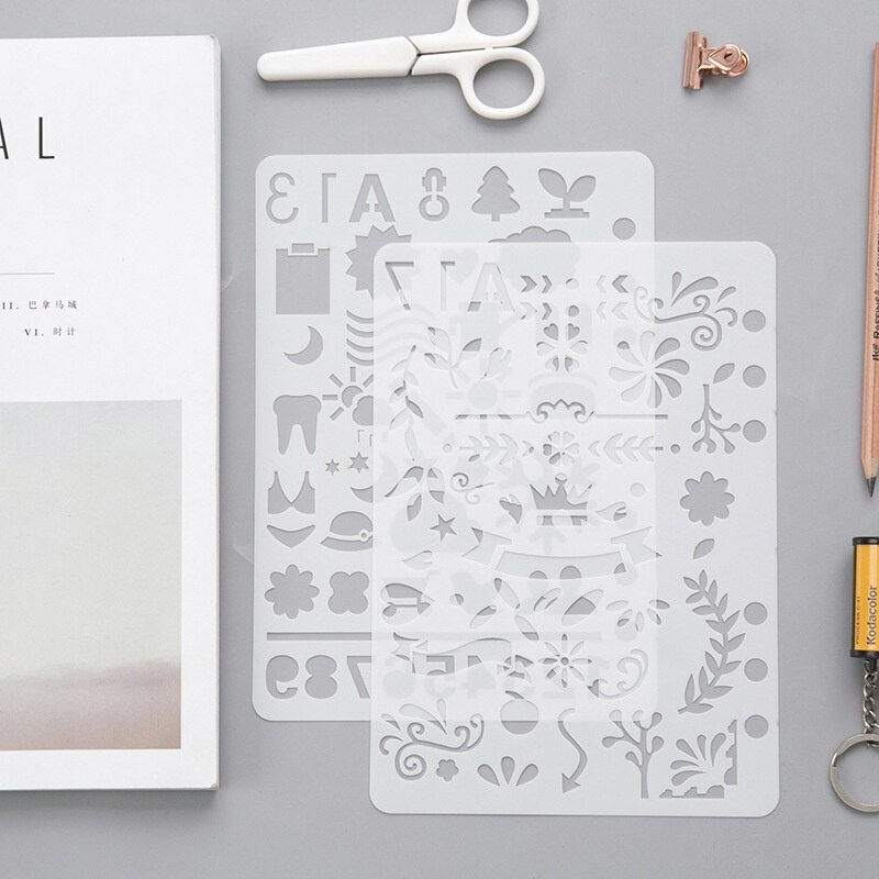 24 Stks/set Scrapbook Diy Album Collectie Kaart Cutter Stansen Template A5 Schilderen Ambachtelijke Gereedschappen