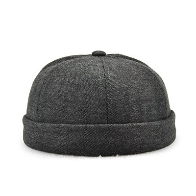 EAGLEBORN de de estilo chino gorra redonda Unisex Snapback pareja gorras con reborde de Color sólido de de los hombres: Dark Grey