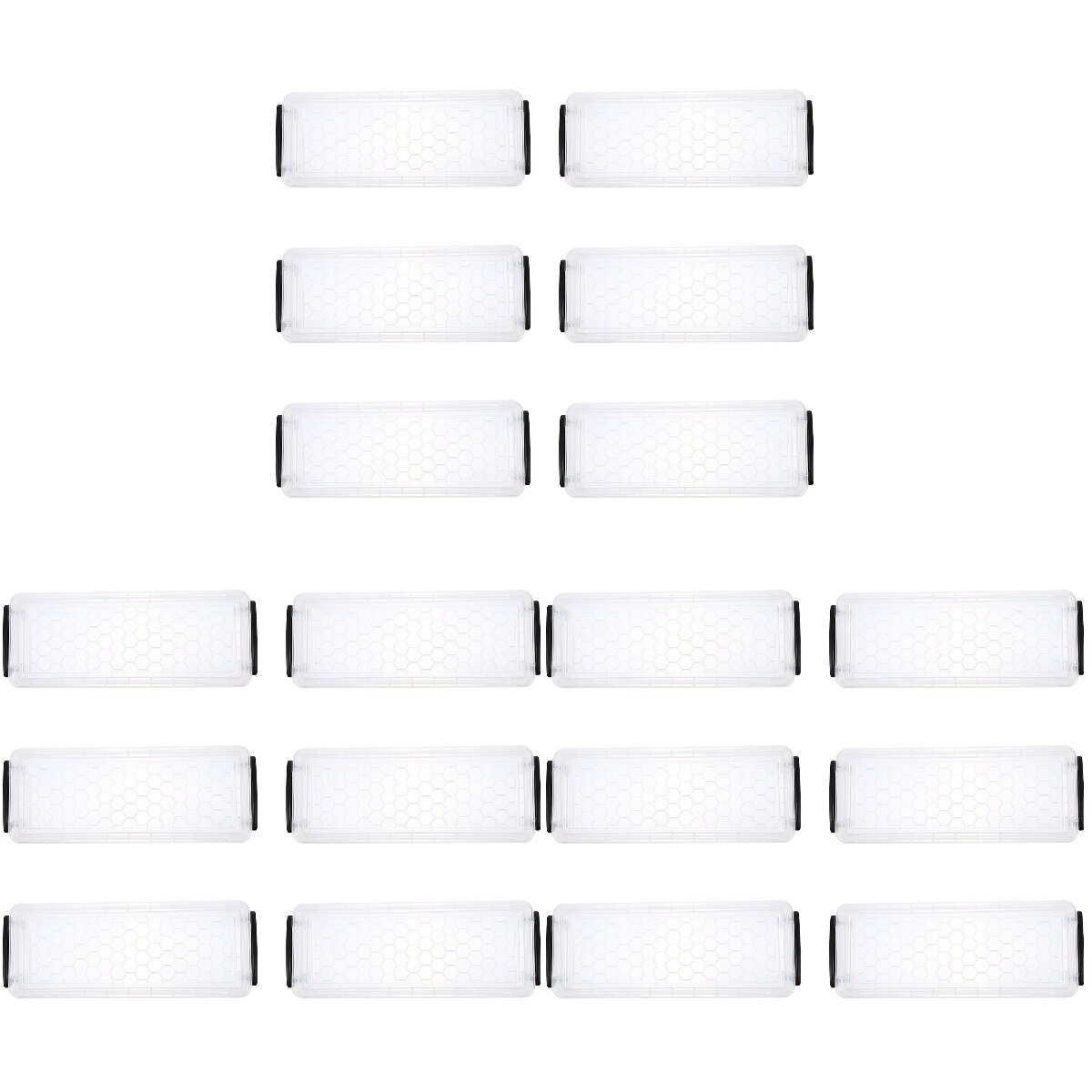 3 Sets 6Pcs Large Capacity Pen Pencil Storage Boxes Plastic Pencil Boxes (White): Default Title