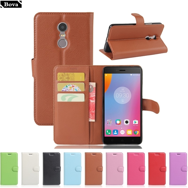 til fundas lenovo  k6 Merk etui pu lær lommebok deksel kortholder telefon etui til lenovo  k6 Merk  k6 Merk beskyttende etui hylster