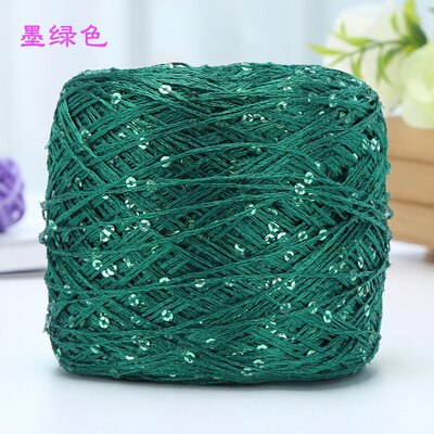 100g/ball Shiny Sequin Yarn Colorful Crochet Thin Thread Yarn for Hand Knitting Sweater Shawl Yarn DIY Crochet Hook Thread