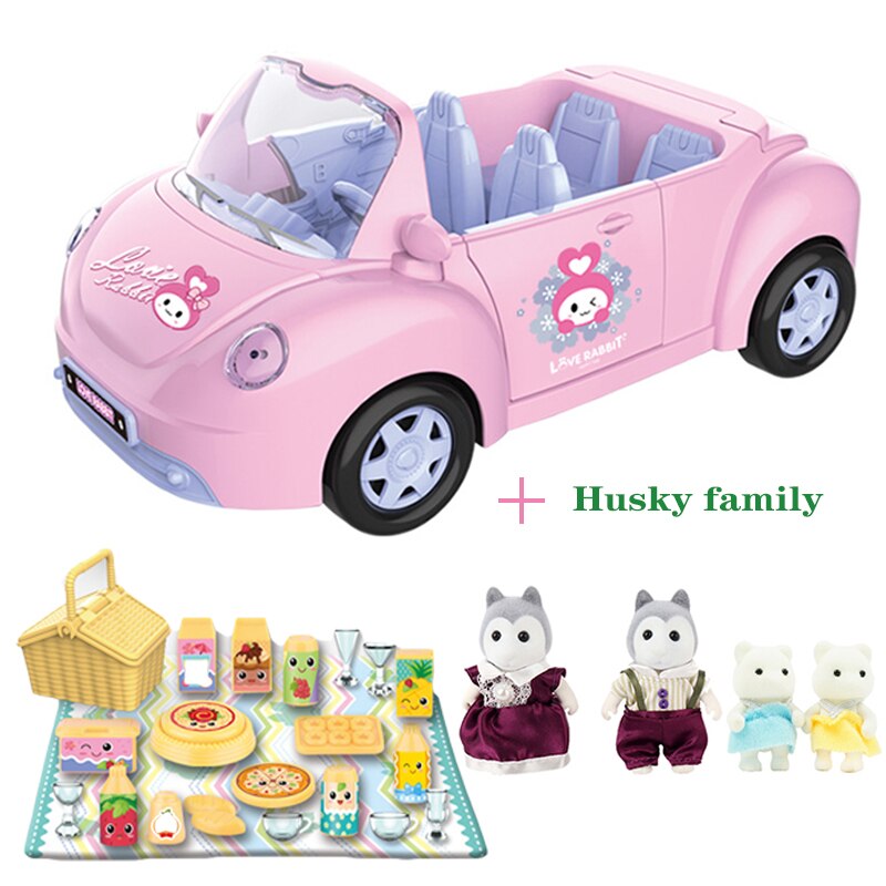 Children's Birthday Simulation Play House Toy Convertible Sliding Car Rabbit Family Ho Package Toy Halloween: 8806-1-G05-K03