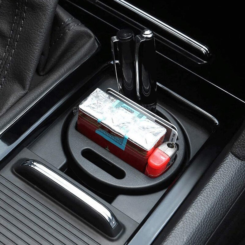 2Pcs Car Cup Holder Organiser Multifunctional Water Cup Slot Storage Box Drinking Bottle Can Coin Card Collector