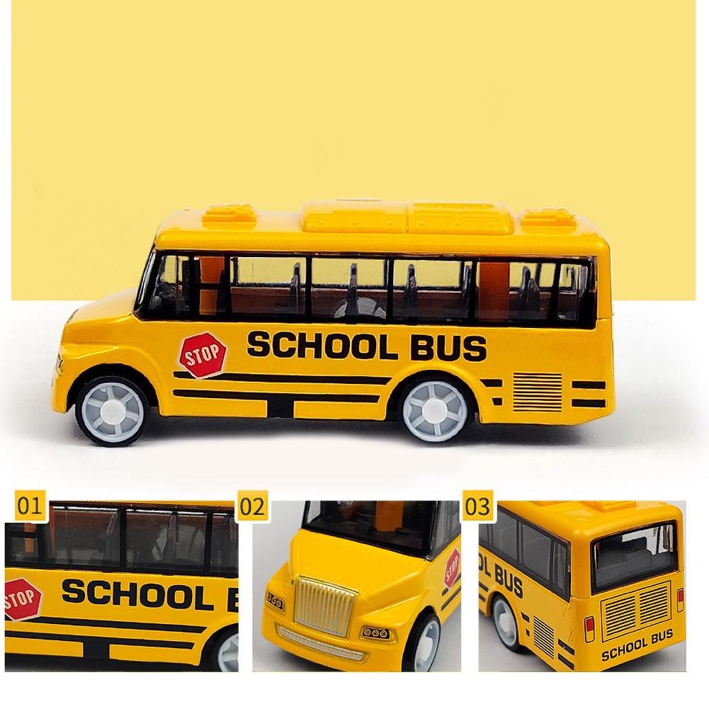 Exquisite travel bus alloy model simulation double-decker bus model children's School Luxury pull back toys Model