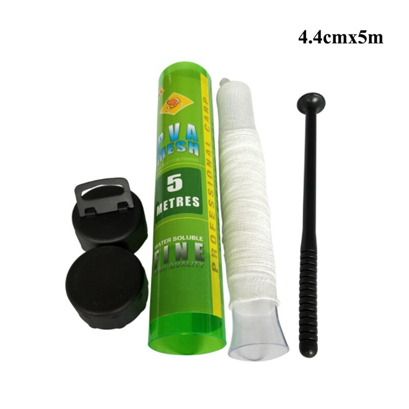 5m PVA Soluble Narrow Fishing Net Network Refill Stocking Bait Bag Water Dissolving Multifilament Mesh Fishing Feeder: A4