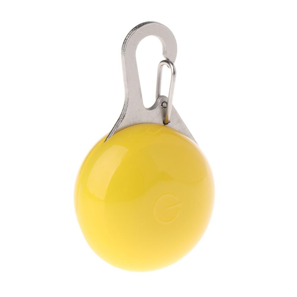Pet Dog Pendant Safety LED Flash Light Glow Collar Puppy Dogs Cat Night Light Luminous Identify Pet Supplies 9 Colors C42: YELLOW