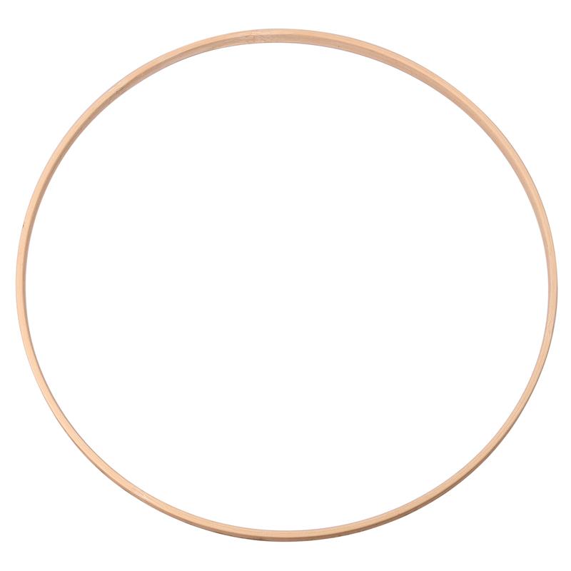 Cerceau floral en bois de bambou pour la décoration de la maison, cerceau en macramé, anneaux en bois pour la fête de mariage, couronne de fleurs bricolage, réplicateur de cadre, 1PC: Chocolat
