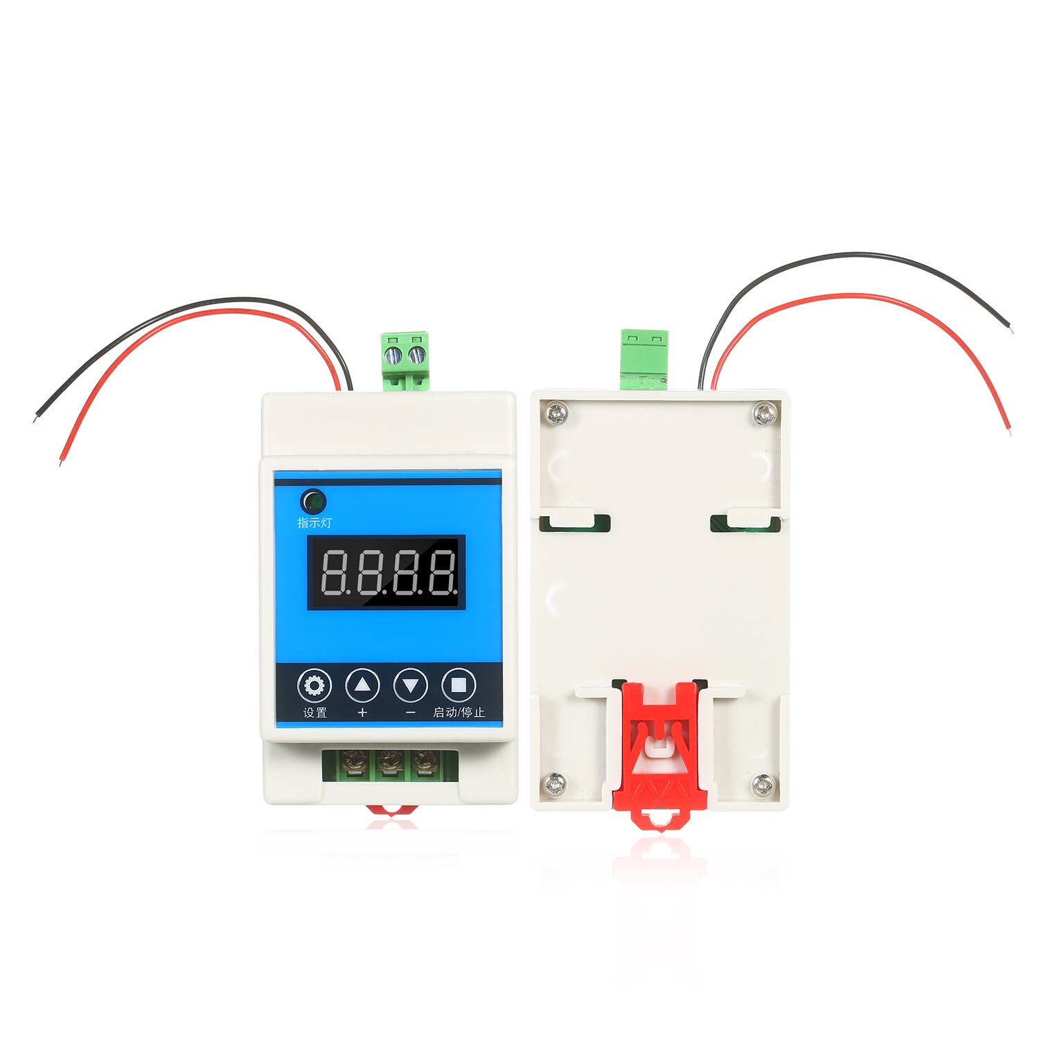 Dc7-27v 110-220 vac digital forsinkelsestidsbryter relémodul med skall 0.01s-999 min tidsområde til industriell kontroll