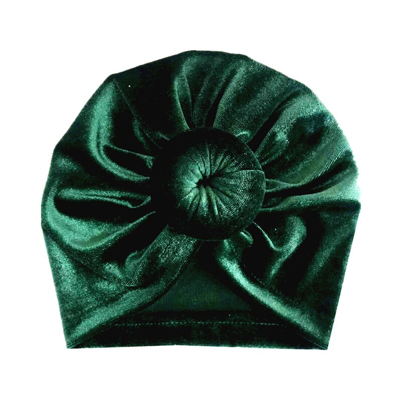 Nightcap Turban Hat Classic Headwear Headscarf Muslim Cap Sleeping Hat Comfortable Unisex Kids Cotton Multicolor Cap: dark green