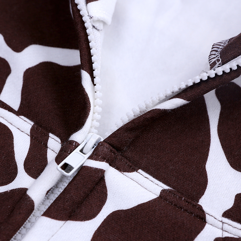 Nette reizende cartoon giraffe baumwolle baby jungen mädchen overall neugeborenen winter dicke herbst baby outfit Weihnachten kinder kleidung
