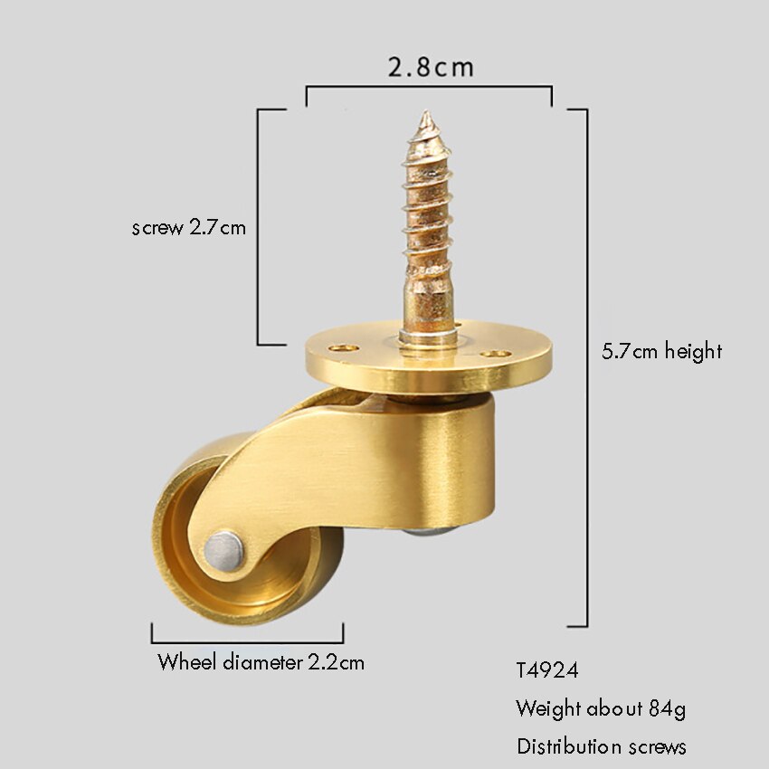 4PCS/Lot Universal Caster Wheels 360 Degree Rotati... – Vicedeal