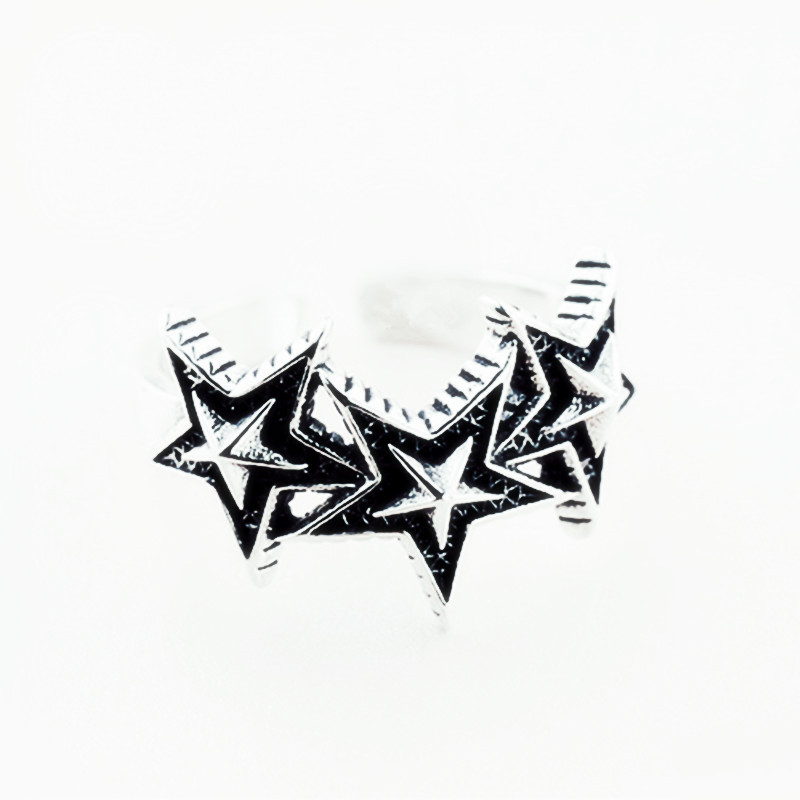 Anelli con stelle in argento sterling 925 per accessori di gioielli di lusso per fidanzamento di nozze da donna all'ingrosso
