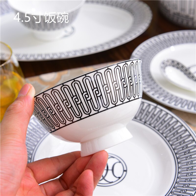 fancy servise sett vestlig h deco serie biff tallerken fett husholdning matbit tørket frukt kakefat luksus bestikk sett