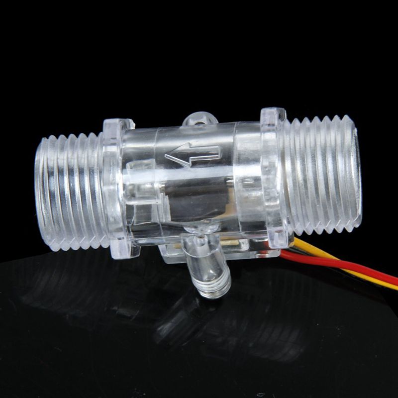 G1/2&quot; Water Flow Sensor 1-30L/min Transparent Material Visible Flow Meter Water Flow Counter YF-S201C