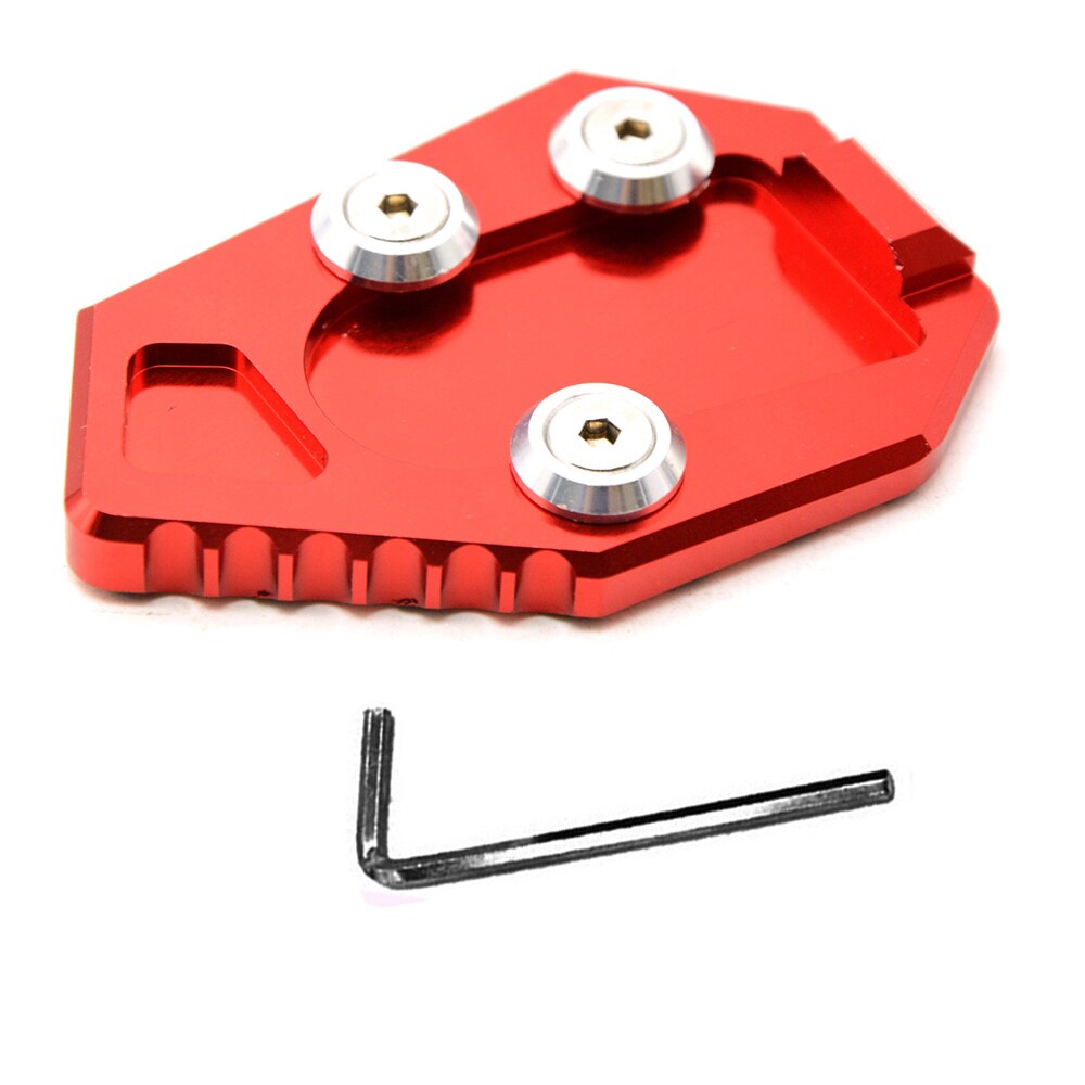 Béquille latérale pour moto Honda CB1000R CB1000 R CB 1000 R – , Extension CNC, plaque de Support: Red