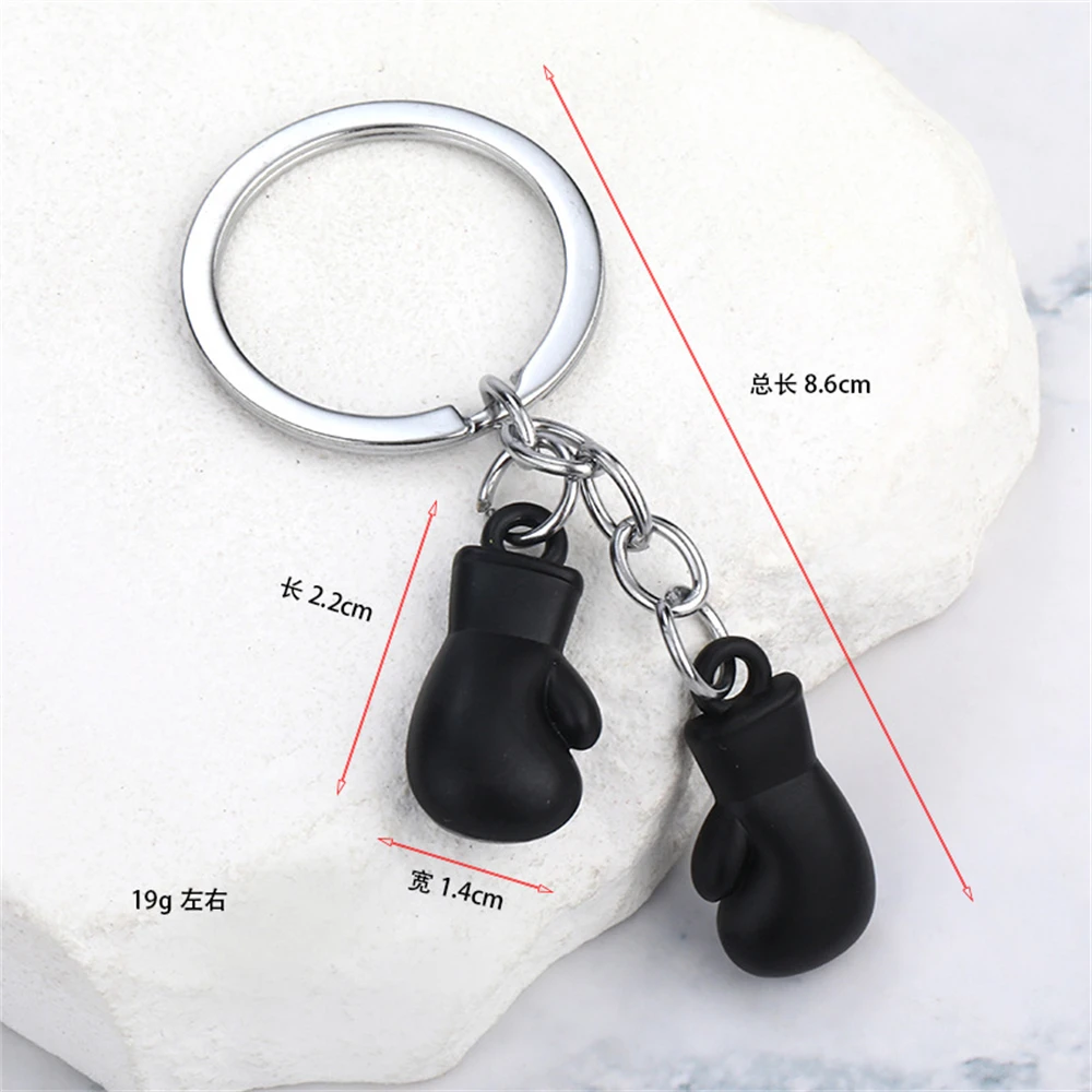 Metall Boxhandschuhe Schlüsselanhänger Sport 3D Fitness Boxen Schlüsselanhänger für Männer Rucksack Anhänger Auto Schmuckstück Kampf Verein Spiel