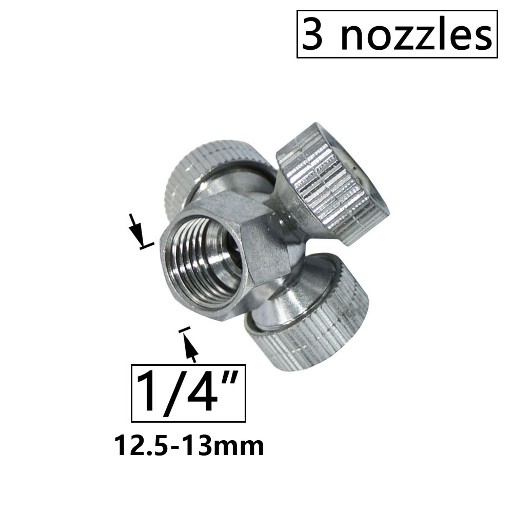 Bauernhof Garten Kupfer Sprühdüse 1/2/3/4 Düsenkopf Landwirtschaft Gewächshaus Pestizid Nebel Sprühsprinkler 1/4 1/2" Gewinde: Schokolade