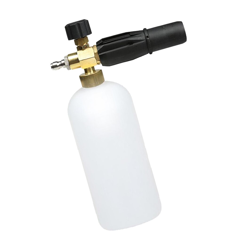 Adjustable Pressure Snow Foam Wash Jet Lance Bottle Car Wash - Black