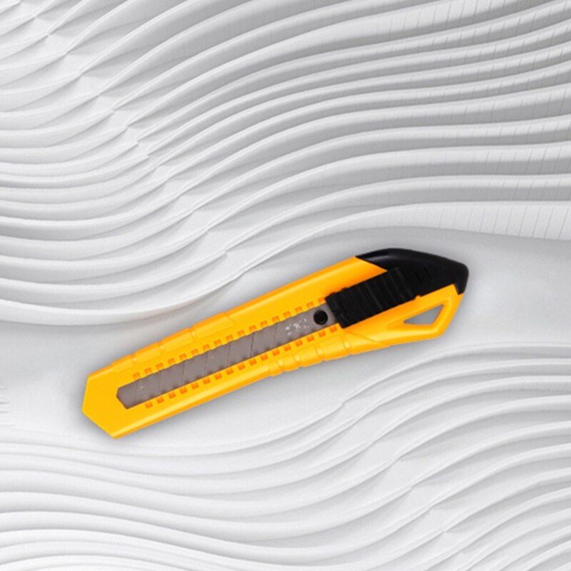 DeLi Utility Knife Large Foil Paper Cutter Auto-lock Wallpaper Knife Open Box Blade Office School Supply Home Tool