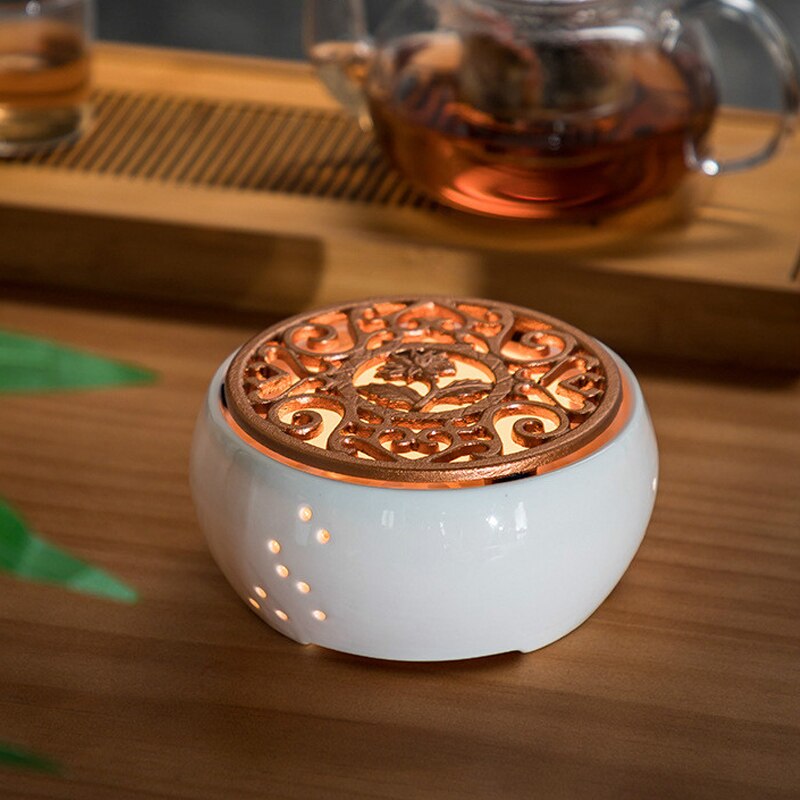 Podgrzewacz dzbanek na herbatę ogrzewanie podstawa ceramiczna świeca ekspres robić herbaty filtr czajnik czajnik cieplej wino kawa izolacja gotowana herbata kwiatowa podgrzewana