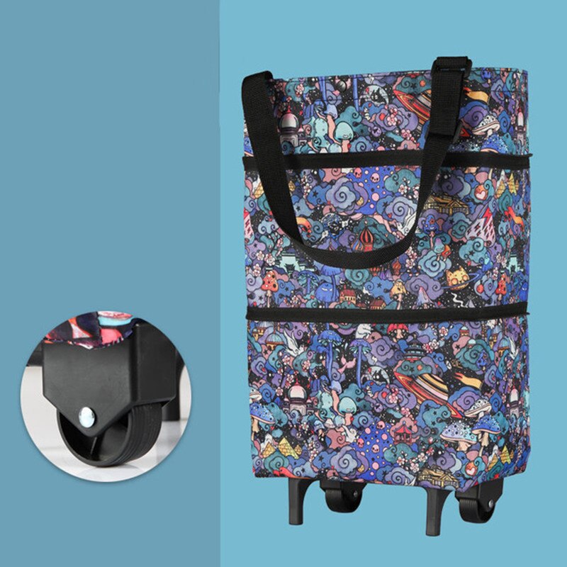 Borse per la spesa acquista borsa per verdure Tug Package piccolo carrello per la spesa Shopping Organizer per alimenti borsa per Trolley su ruote borse pieghevole portatile: A