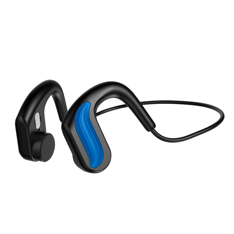 32Gb Muziekspeler IPX8 Waterdichte Zwemmen Bluetooth 5.0 En Mp3 Speler Beengeleiding Duiken/Sport Headset Hifi stereo: Blue 32G MP3