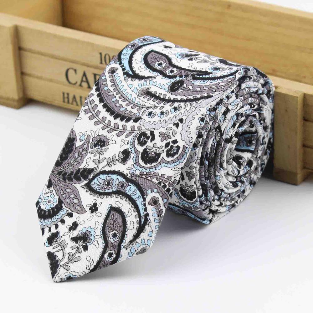 Blommig slips för män casual diamant konstgjord bomull blomma löjrom fluga paisley smala slipsar män liten halsband: 1