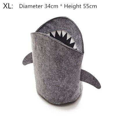 Ins Nordic Cartoon Shark Vorm Inklapbare Pasgeboren Baby Slaapkamer Decor Mand Tas Voor Speelgoed Kids Pasen Verjaardagscadeautjes: Xl