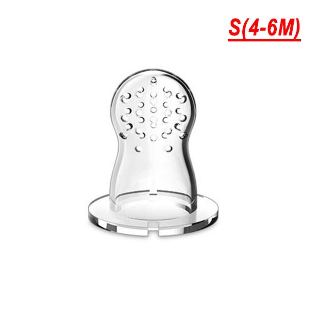 Siliconen Fopspeen Baby Tepel Fopspeen Peuter Kids Fopspeen Feeder Voor Vruchten Voedsel Nibbler Dummy Babyvoeding Fopspeen: 1Pcs S