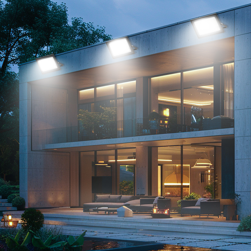 LED Projectielicht IP65 Waterdichte Reflector Spotlight 30W 50W 80W 100W 150W 200W Outdoor tuin Vierkante Straat Wandlamp